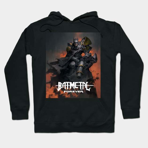 Batmetal Hoodie by Hieumayart